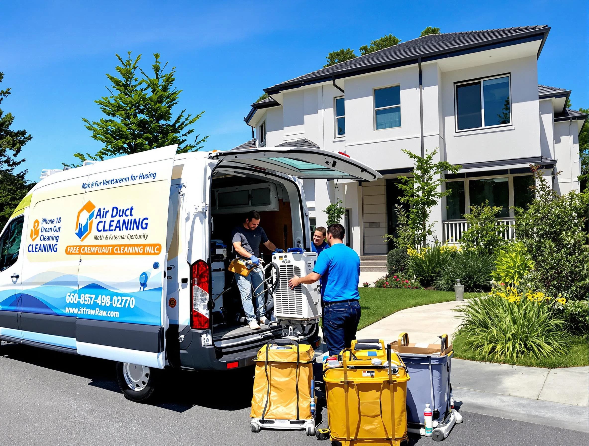 Weymouth Air Duct Cleaning technician performing professional air duct cleaning in Weymouth