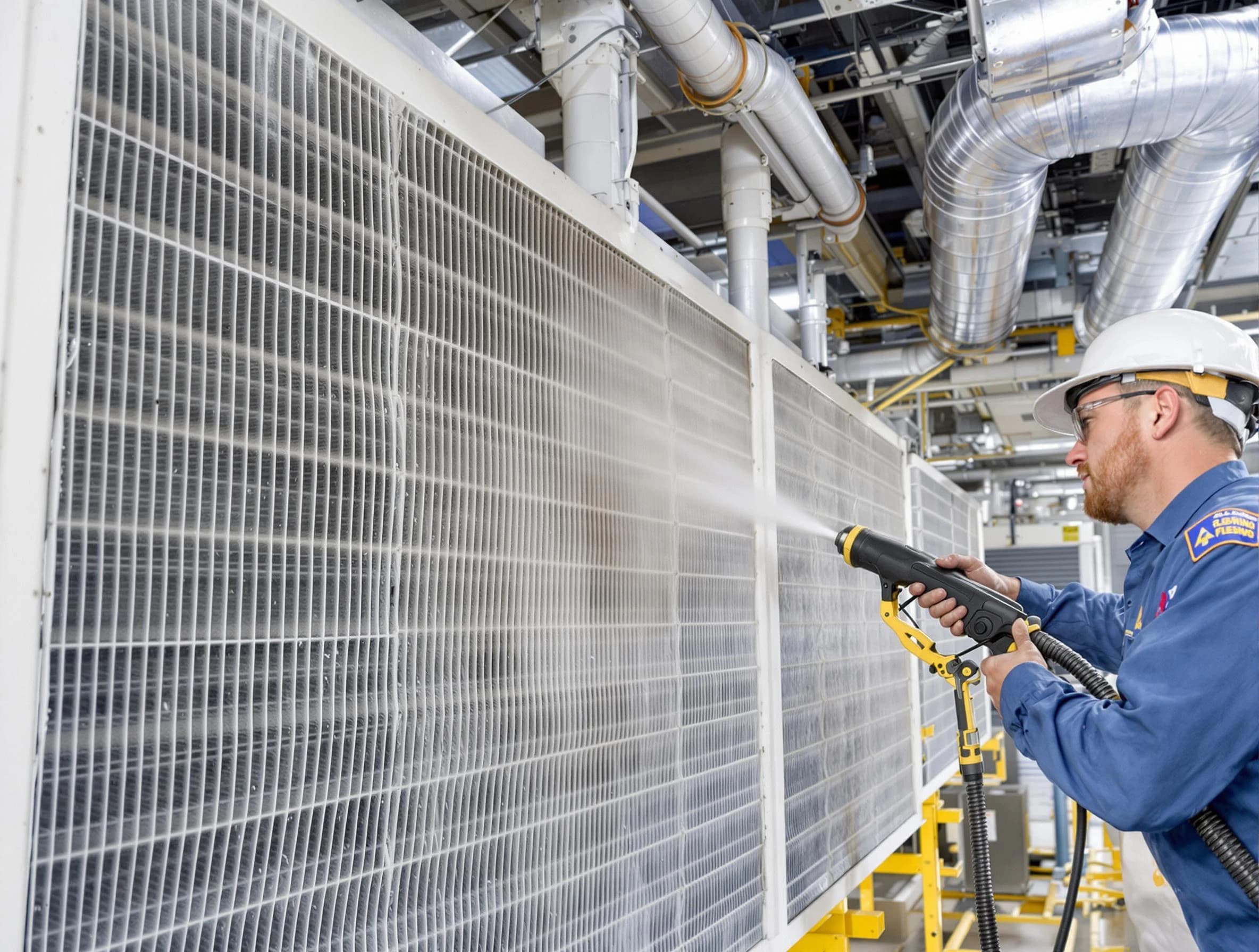 Professional commercial coil cleaning by Weymouth Air Duct Cleaning in Weymouth