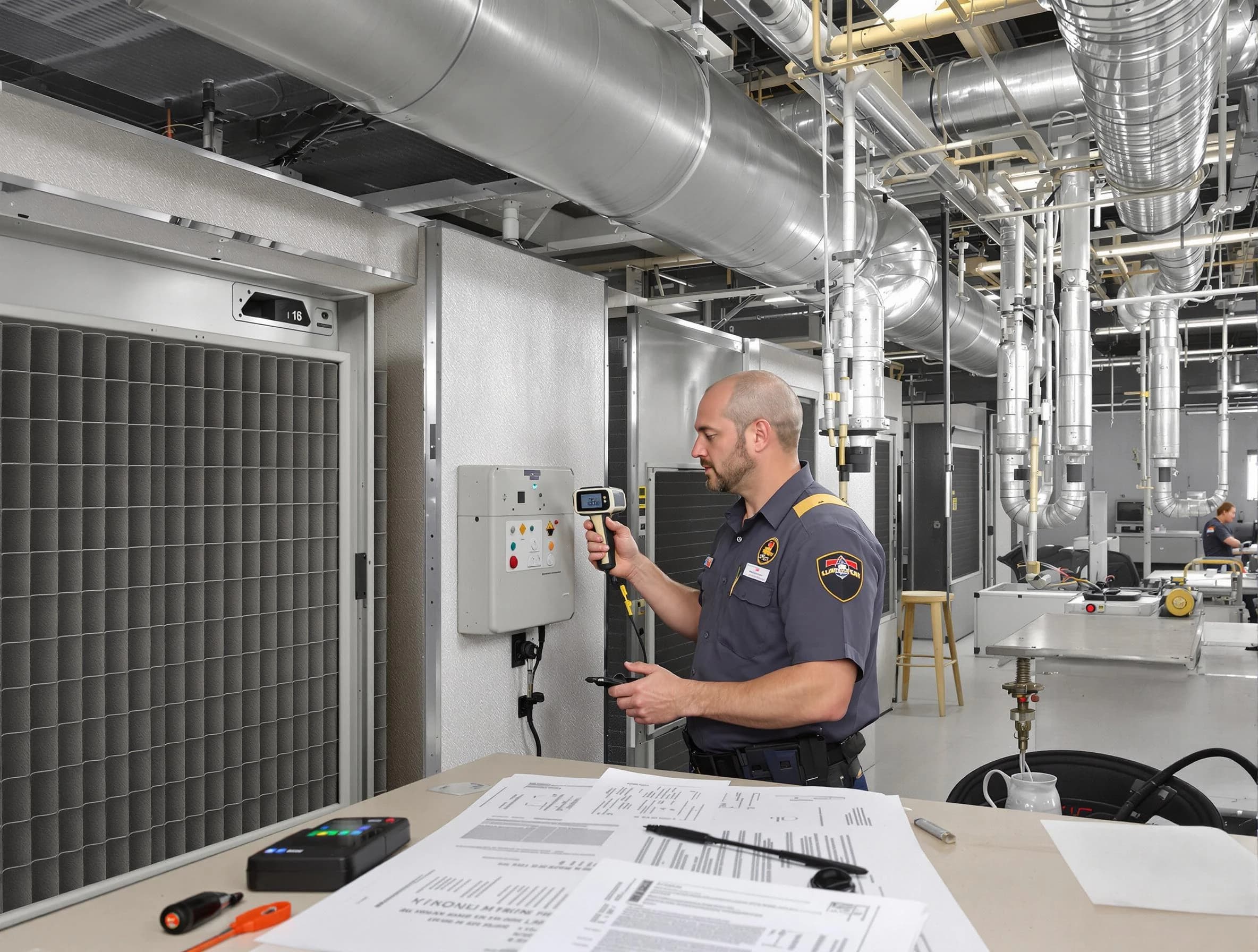 Professional filter system inspection by Weymouth Air Duct Cleaning in Weymouth