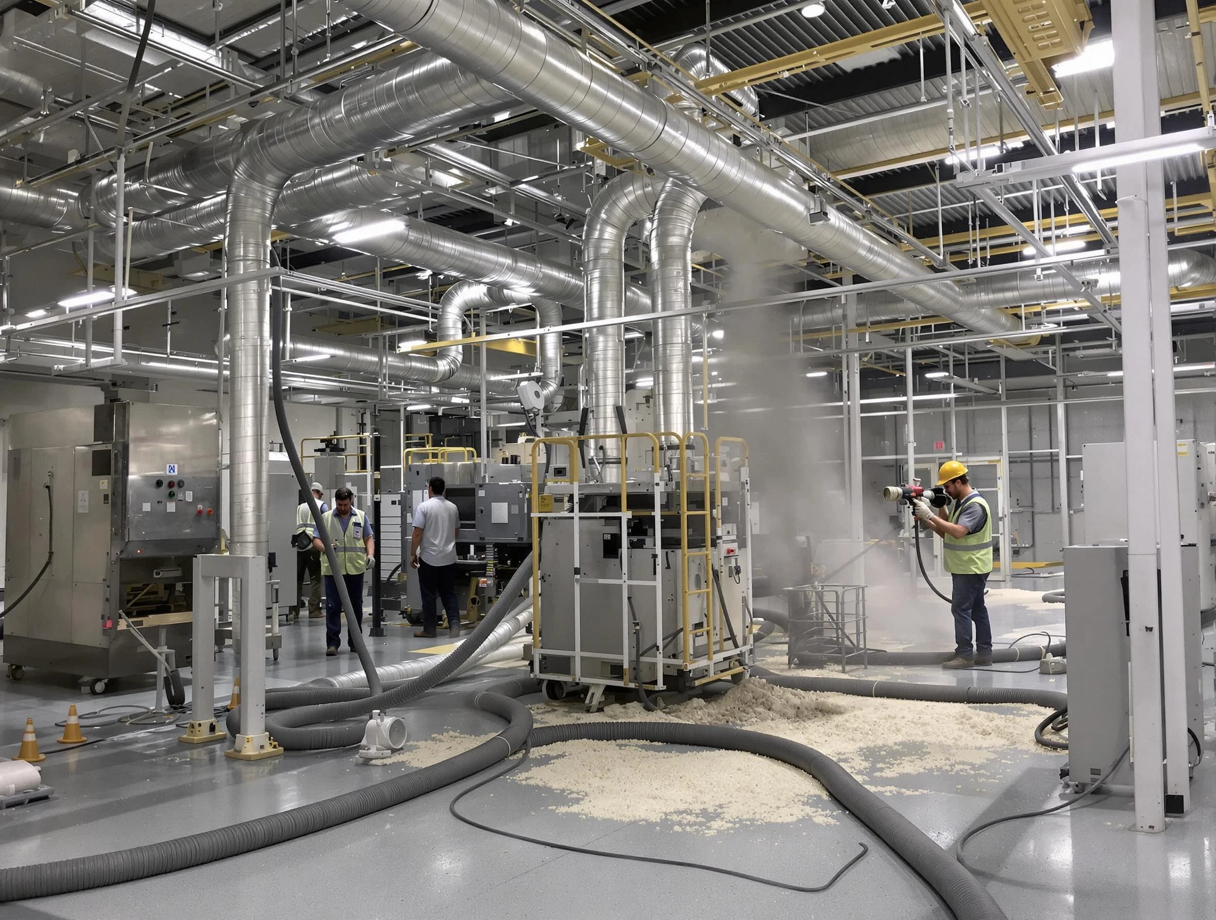 Heavy-duty industrial duct cleaning by Weymouth Air Duct Cleaning in Weymouth